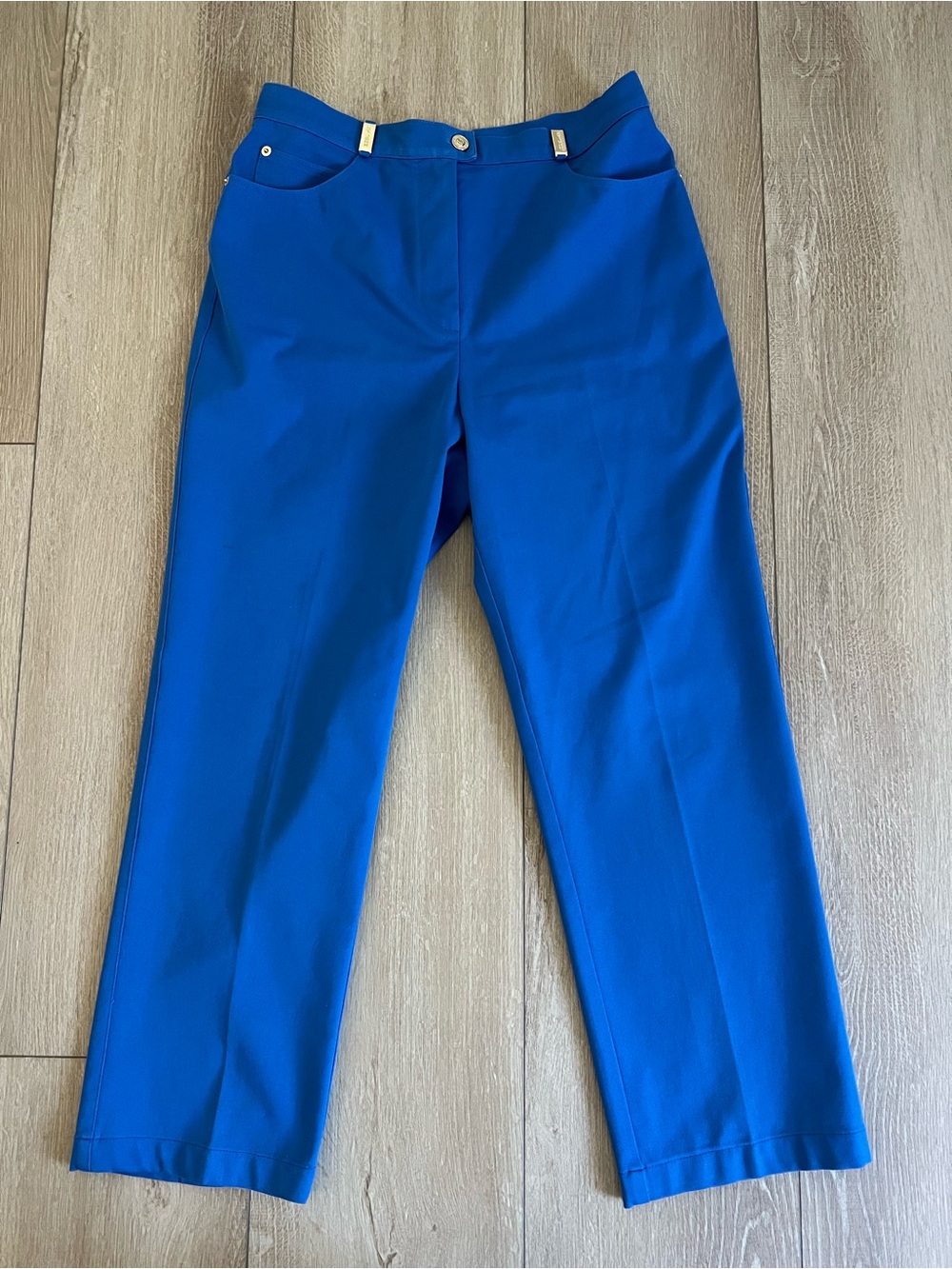 St. John Cobalt Blue Women’s Straight Leg Pants size 10